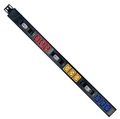 Aluminium Alloy 32A 415V Three Phase 9 Port C19 Mining PDU Heavy Duty Rack Power Distribution Unit