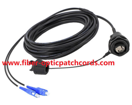 Collimating Lens Military Waterproof Optical Fiber Cable Expanded Beam Connector To SC