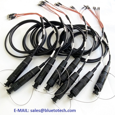 TFOCA tot ST 4CH Tactische vezelkabelassemblage Waterdicht Militair TFOCA tot ST 4 Kernvezeloptisch patch cord