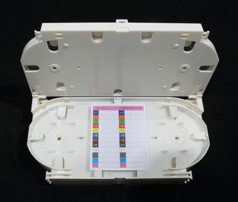 Wit Vezel Optisch Dienblad 24 Kern 24 de Koker van de Vezellas beschermt met ABS Materiaal